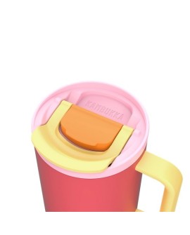 Kubek termiczny z teleskopową słomką Kambukka Rio Tumbler 950ml Pink Papaya