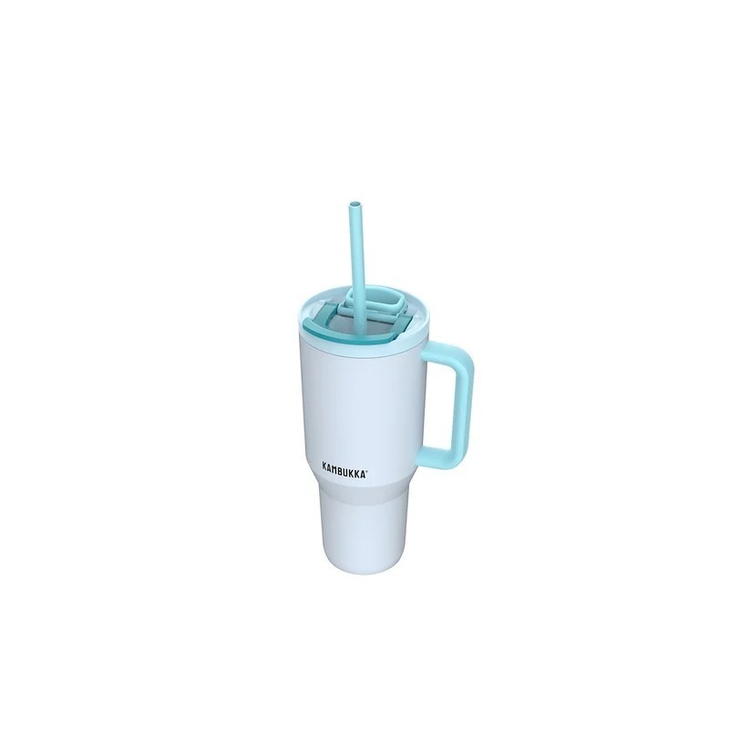 Kubek termiczny z teleskopową słomką Kambukka Rio Tumbler 950ml Frosty Coconut