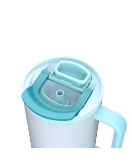 Kubek termiczny z teleskopową słomką Kambukka Rio Tumbler 950ml Frosty Coconut