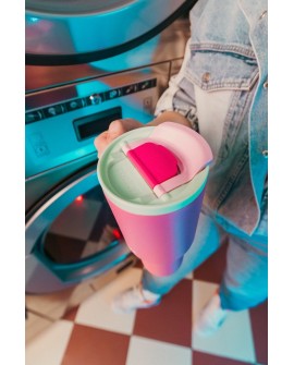 Kubek termiczny z teleskopową słomką Kambukka Rio Tumbler 950ml Bubblegum Mint