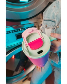 Kubek termiczny z teleskopową słomką Kambukka Rio Tumbler 950ml Bubblegum Mint
