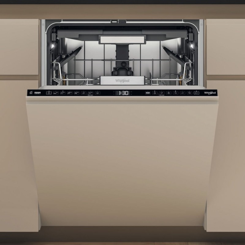 Zmywarka Whirlpool W7I HF60 TU do zabudowy 59.8 cm, 15 kompletów, 8 programów, klasa energetyczna A, czarna