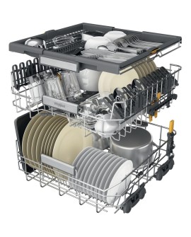 Zmywarka Whirlpool W7I HF60 TU do zabudowy 59.8 cm, 15 kompletów, 8 programów, klasa energetyczna A, czarna