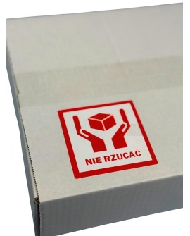 BSTech Etykieta samoprzylepna "NIE RZUCAĆ" 80x80 1000 szt