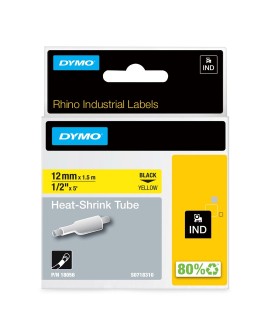 DYMO Przemysłowe Rurki Termokurczliwe- 12mm x 1,5m