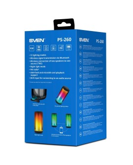 SVEN PS-260 głośnik przenośny / imprezowy Głośnik mono przenośny Czarny 10 W