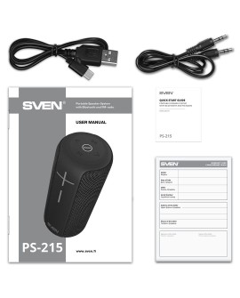 SVEN PS-215 głośnik przenośny / imprezowy Głośnik mono przenośny Czarny 12 W