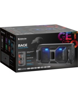 DEFENDER GŁOŚNIK BLUETOOTH 5.0 RAGE 50W LED/BT/FM/USB/MIC/TWS 65109