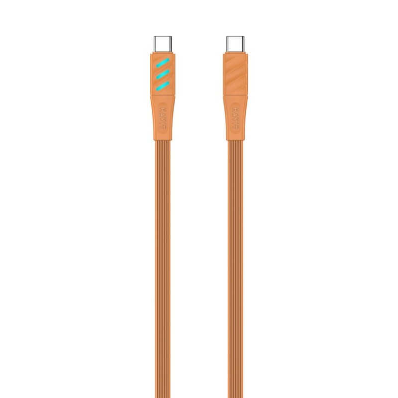 Kabel do ładowania Havit Typ C CB6254 pomarańczowy