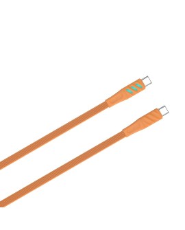 Kabel do ładowania Havit Typ C CB6254 pomarańczowy