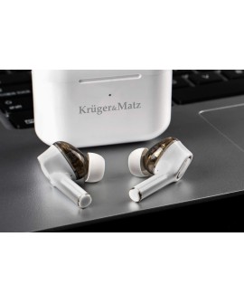 Kruger & Matz Dual Driver M4 PRO Słuchawki douszne TWS stereo Bluetooth białe