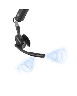 Słuchawki bezprzewodowe kostne Shokz OpenMeet mic-ANC USB-C + adapter USB-A czarne