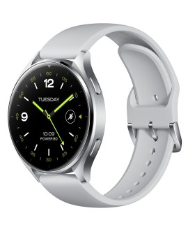 Xiaomi Watch 2 3,63 cm (1.43") AMOLED 46 mm Cyfrowy 466 x 466 px Ekran dotykowy Srebrny Wi-Fi GPS