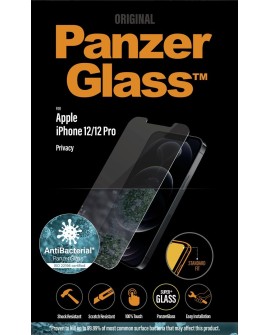 PANZERGLASS SZKŁO HARTOWANE IPHONE 12/12 PRO ANTYBAKTERYJNE FILTR PRV P2708