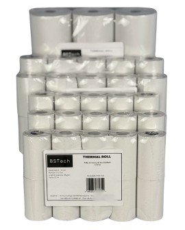 BSTech Papier, rolka termiczna do kas fiskalnych 57x15m 10 sztuk