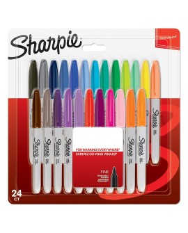 Marker Sharpie 2065405 24 szt. Cienka/Kulowa końcówka Wielobarwny