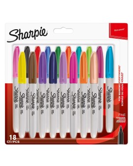 Sharpie Fine marker 18 szt. Końcówka cienka Wielobarwny