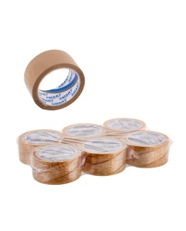 BSTech taśma klejąca Solvent Transparent 48mmx66m 6 szt