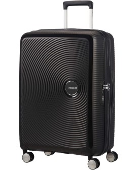 Mała kabinowa walizka American Tourister Soundbox EXP - bass black