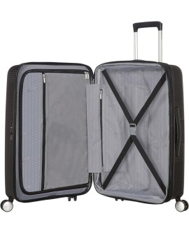 Mała kabinowa walizka American Tourister Soundbox EXP - bass black