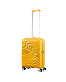 Kabinowa walizka American Tourister Soundbox EXP - golden yellow