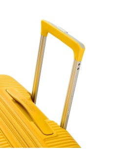 Kabinowa walizka American Tourister Soundbox EXP - golden yellow