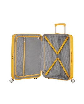 Walizka duża American Tourister Soundbox - golden yellow