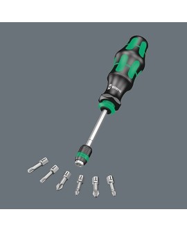 RĘKOJEŚĆ Z UCHWYTEM DO GROTÓW 1/4' Z MAGNESEM + 6 GROTÓW