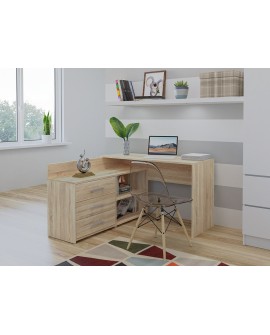 Biurko narożne + komoda DANY 120x50xH76 sonoma
