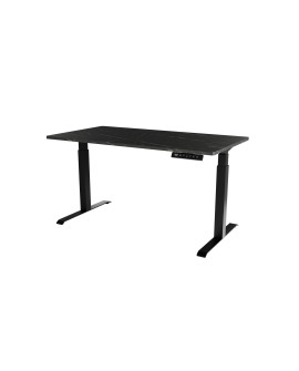 Biurko z el. reg. wys. MOON 150x80 czarny/san sebas