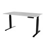 Biurko z elektryczną regulacją wysokości MOON LONG 150x80x72-120 czarny/biały