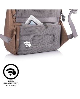 XD DESIGN PLECAK ANTYKRADZIEŻOWY BOBBY SOFT BRĄZOWY P/N: P705.796