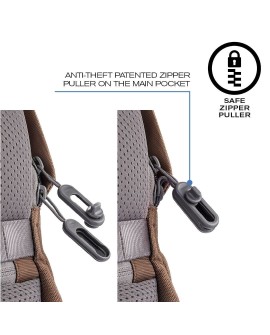 XD DESIGN PLECAK ANTYKRADZIEŻOWY BOBBY SOFT BRĄZOWY P/N: P705.796
