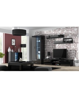 Witryna SOHO S6 2D2S czarny/ czarny połysk