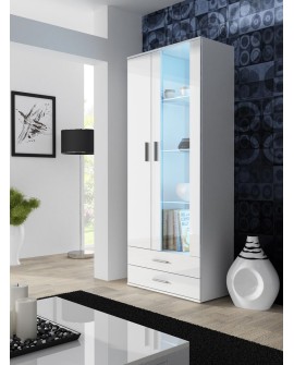 Witryna SOHO S6 2D2S biały/ biały połysk