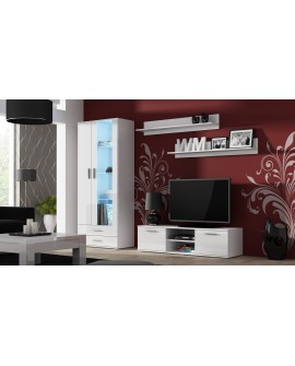 Witryna SOHO S6 2D2S biały/ biały połysk