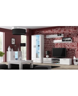 Witryna SOHO S6 2D2S biały/ biały połysk