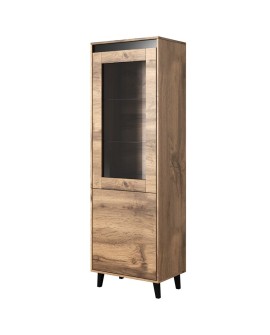 Witryna NORD 60x38x182,5 dąb wotan/antracyt