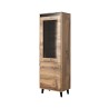 Witryna NORD 60x38x182,5 dąb wotan/antracyt