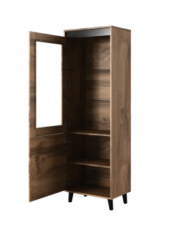 Witryna NORD 60x38x182,5 dąb wotan/antracyt