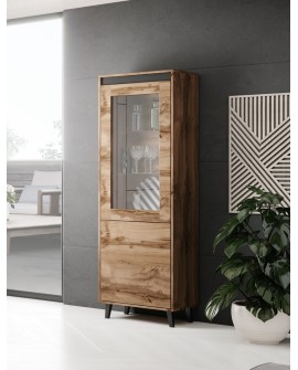 Witryna NORD 60x38x182,5 dąb wotan/antracyt