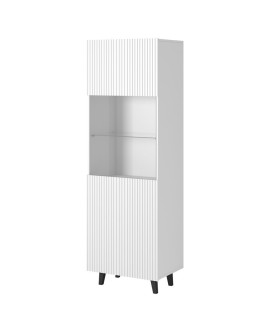 Witryna PAFOS 60x40x182 biały mat