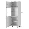 Witryna PAFOS 60x40x182 biały mat