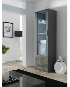 Witryna SOHO S1 szary/ szary połysk