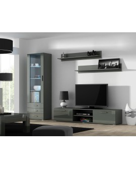 Witryna SOHO S1 szary/ szary połysk