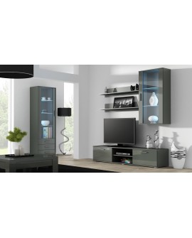 Witryna SOHO S1 szary/ szary połysk