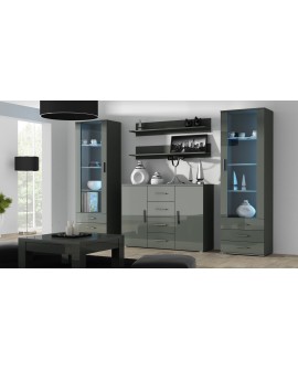 Witryna SOHO S1 szary/ szary połysk