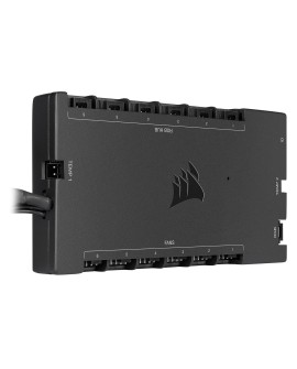 Kontroler Corsair iCUE Commander Core XT regulator RGB, prędkości wentylatora 6kan. Czarny