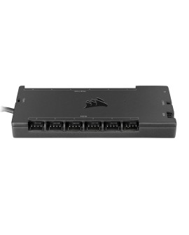 Kontroler Corsair iCUE Commander Core XT regulator RGB, prędkości wentylatora 6kan. Czarny