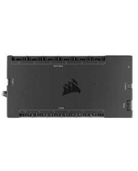 Kontroler Corsair iCUE Commander Core XT regulator RGB, prędkości wentylatora 6kan. Czarny